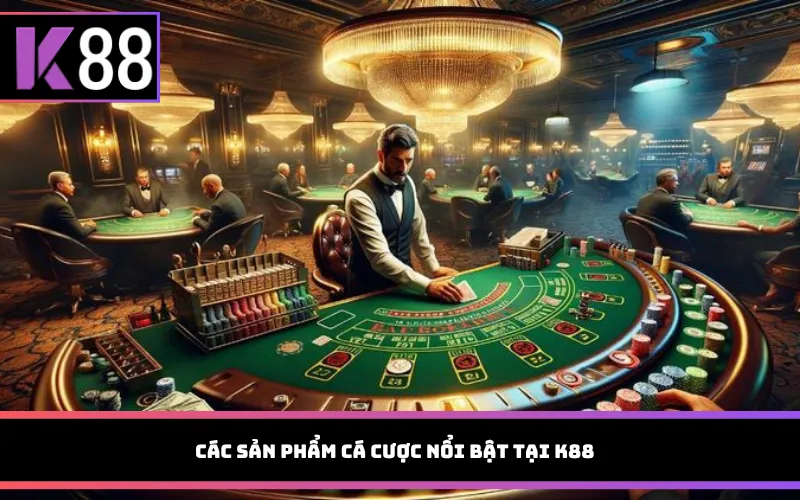 Các sản phẩm cá cược nổi bật tại K88