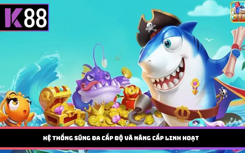 Hệ thống súng đa cấp độ và nâng cấp linh hoạt